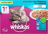 Whiskas kattenvoer Adult Vis in Gelei 12 x 100 gr