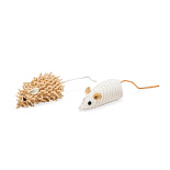 Beeztees Kattenspeelgoed Eco Muisjes Seerp 2 st