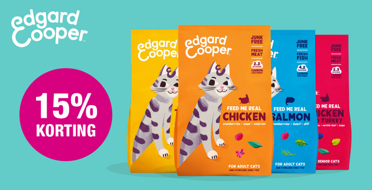 15% korting op Edgard & Cooper