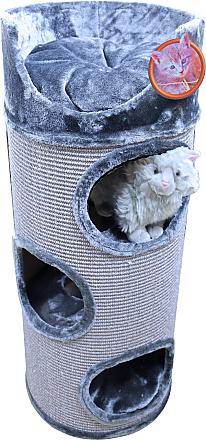 Krabton sisal met zit<br>3-gaats grijs/lichtgrijs<br>100 cm