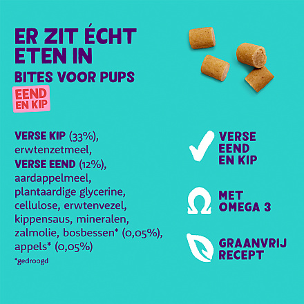Edgard & Cooper Bite Puppy Duck Small 50 gr