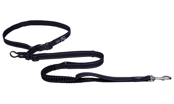 Rogz Hondenlijn Utility Handsfree Zwart