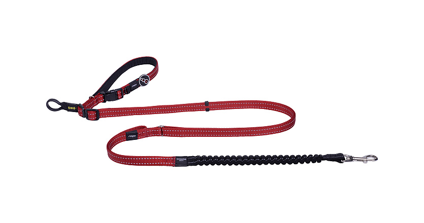 Rogz Hondenlijn Utility Handsfree Rood